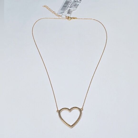 Saks Fifth Avenue Sterling Silver Open Heart Pendant Necklace - Picture 3 of 13